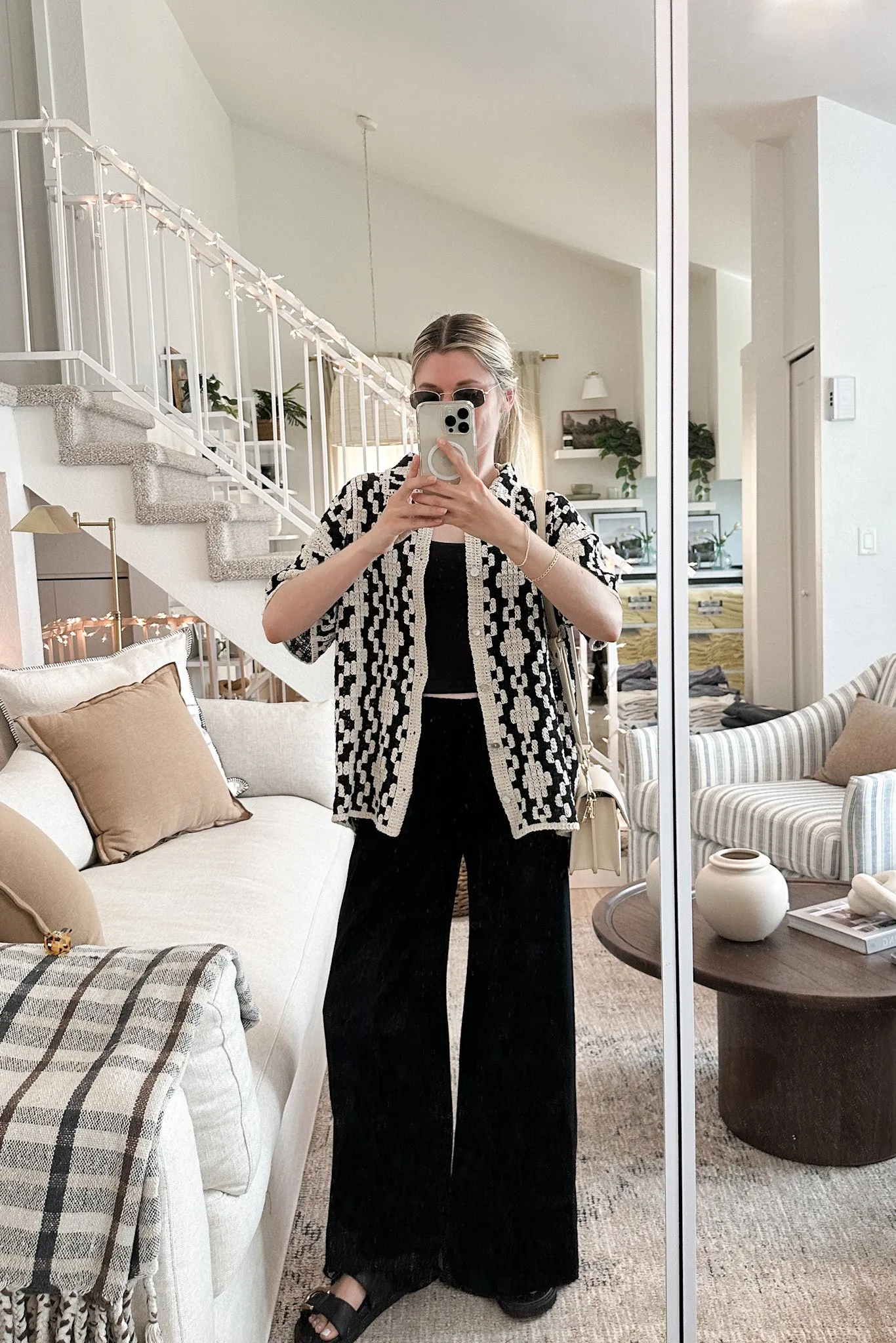 Beckham Linen Blend Pants in Black