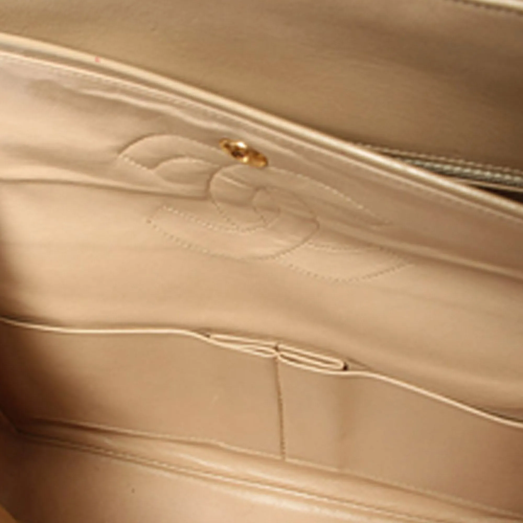 Chanel CC Timeless Classic Lambskin Double Flap Bag Brown
