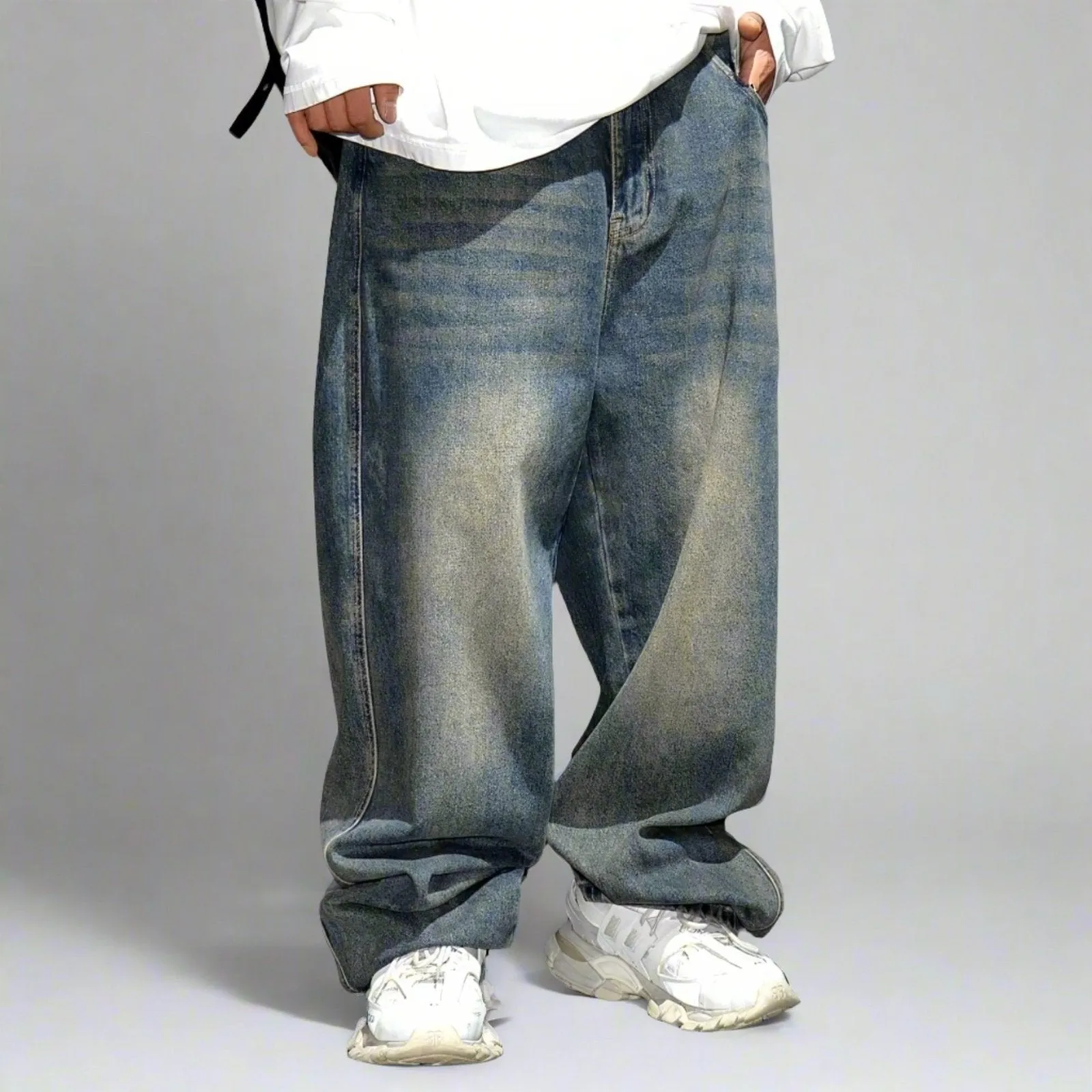 Distressed Y2K Baggy Denim Jeans