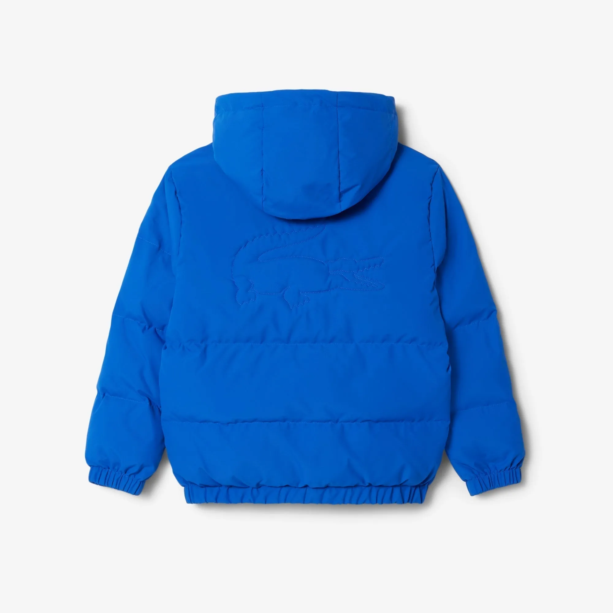 Embroidered Crocodile Hooded Puffed Jacket - BJ1128