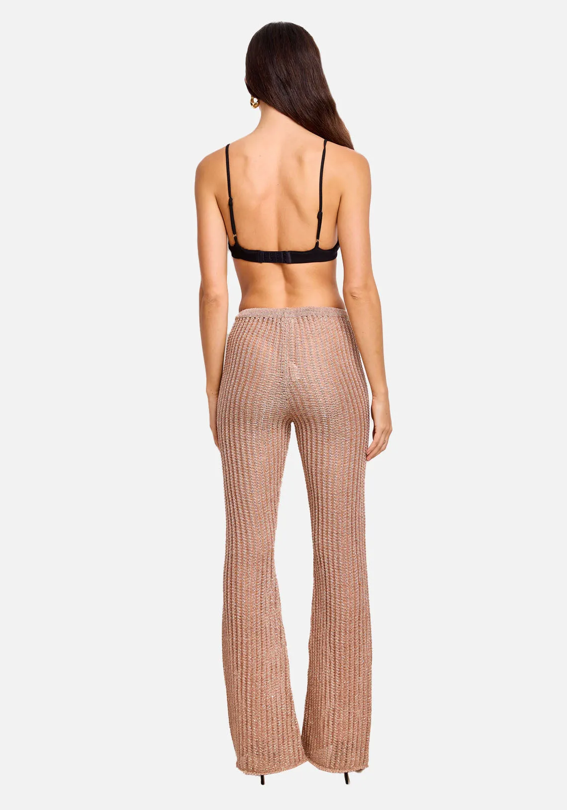 IRIS LINEN OPENWORKED PANTS