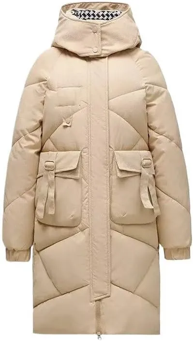 Long Parkas Winter Jacket Women Casual Thick Down Cotton Winter Puffer Coat Warm Outwear