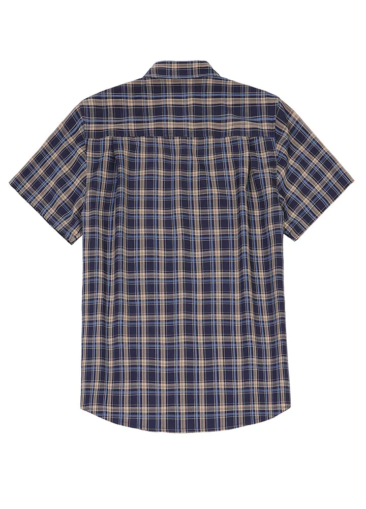 Men's Lightweight Plaid Short Sleeve Shirt