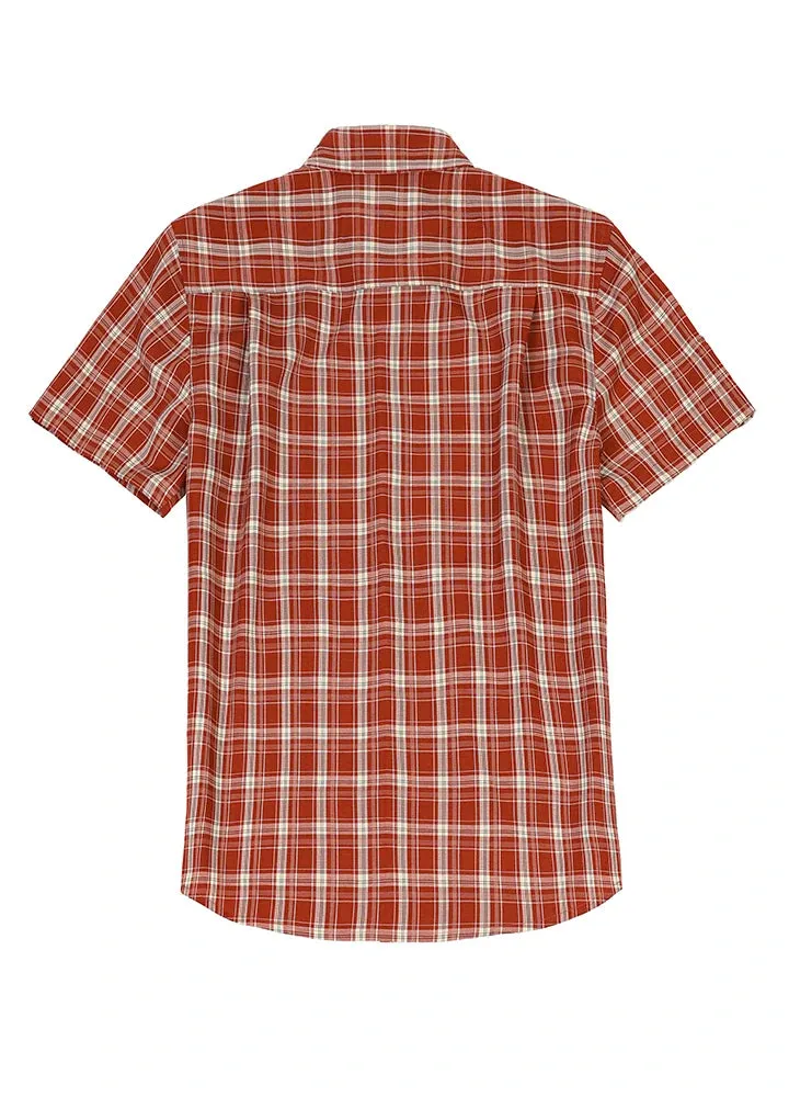 Men's Lightweight Plaid Short Sleeve Shirt