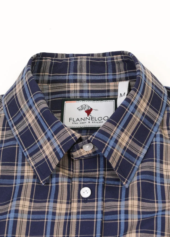 Men's Lightweight Plaid Short Sleeve Shirt