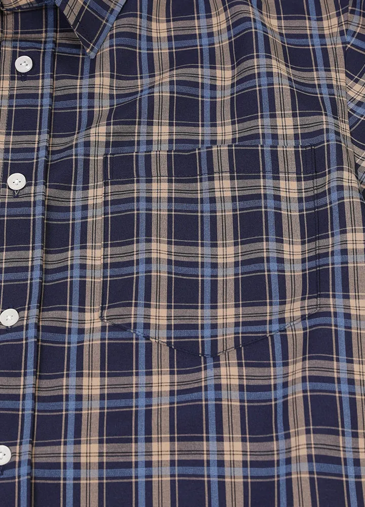 Men's Lightweight Plaid Short Sleeve Shirt