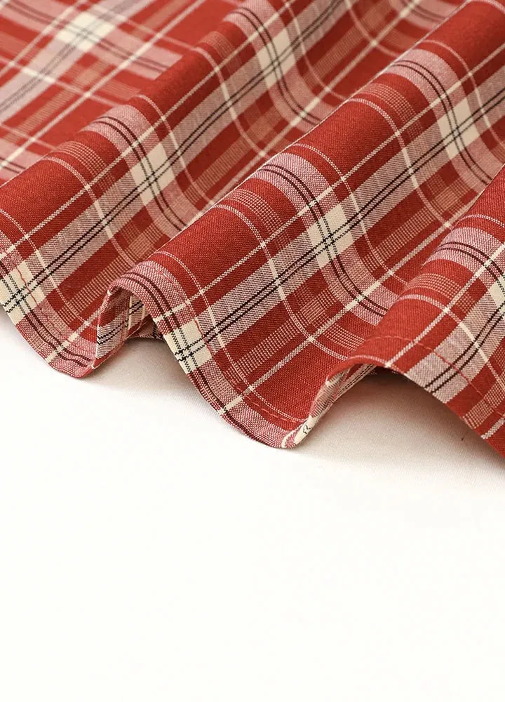 Men's Lightweight Plaid Short Sleeve Shirt