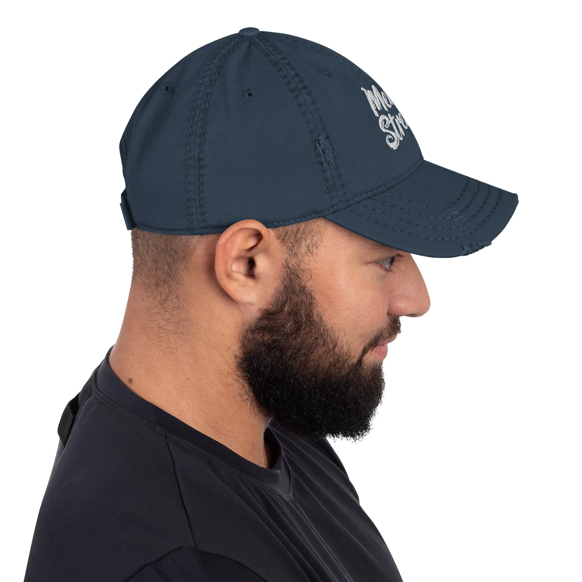 Mental Strength Clean Resolve Distressed Dad Hat