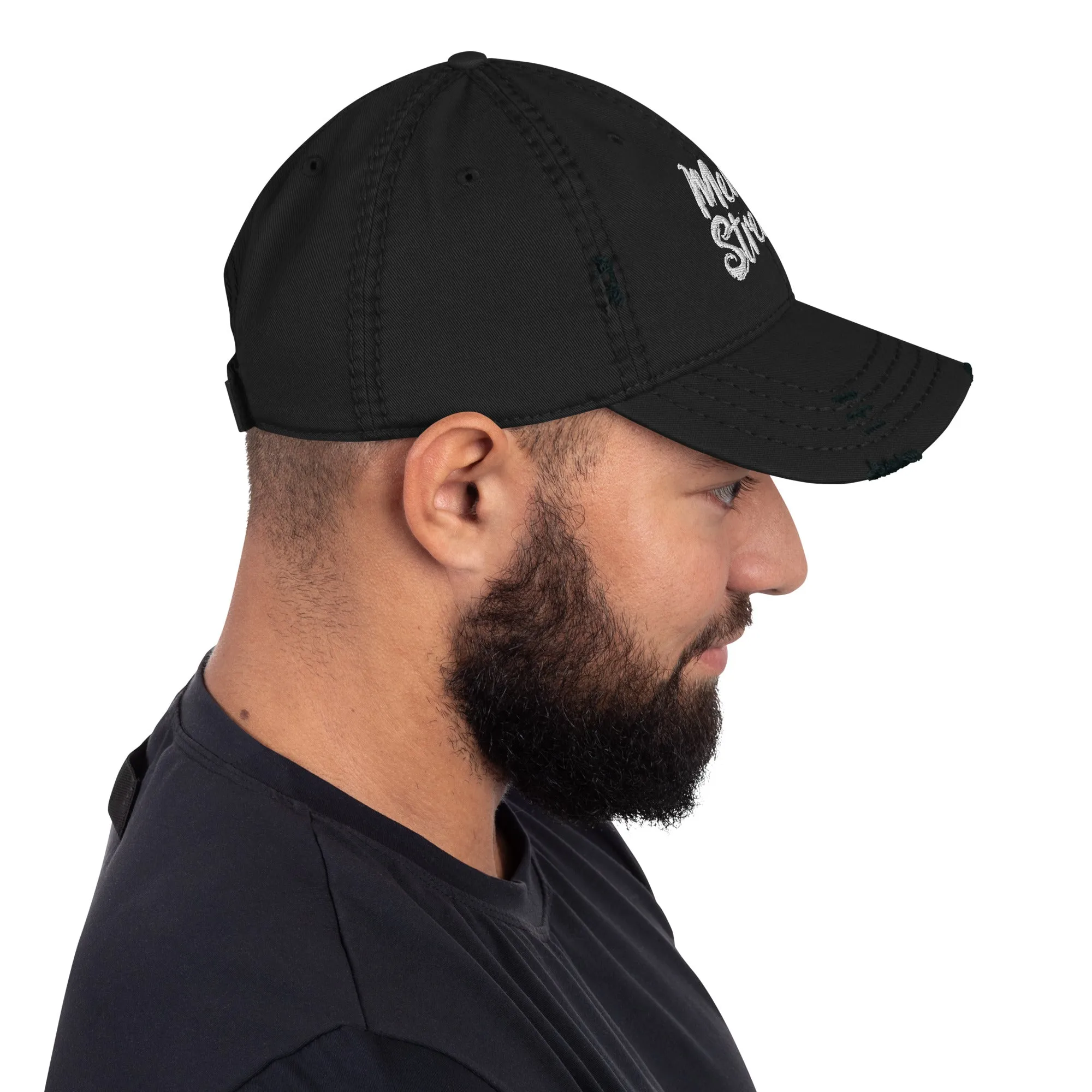 Mental Strength Clean Resolve Distressed Dad Hat