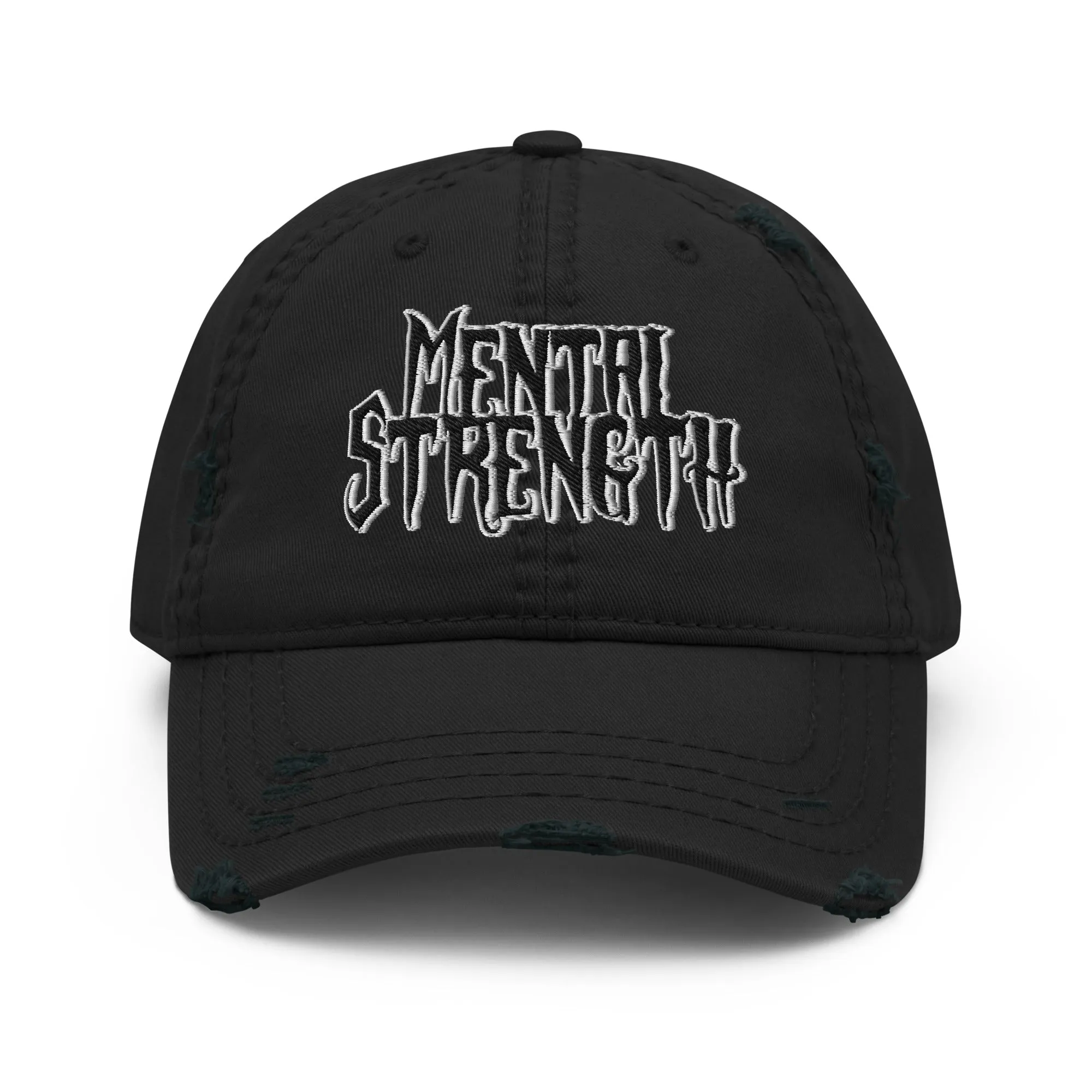 Mental Strength Silent Power Distressed Dad Hat