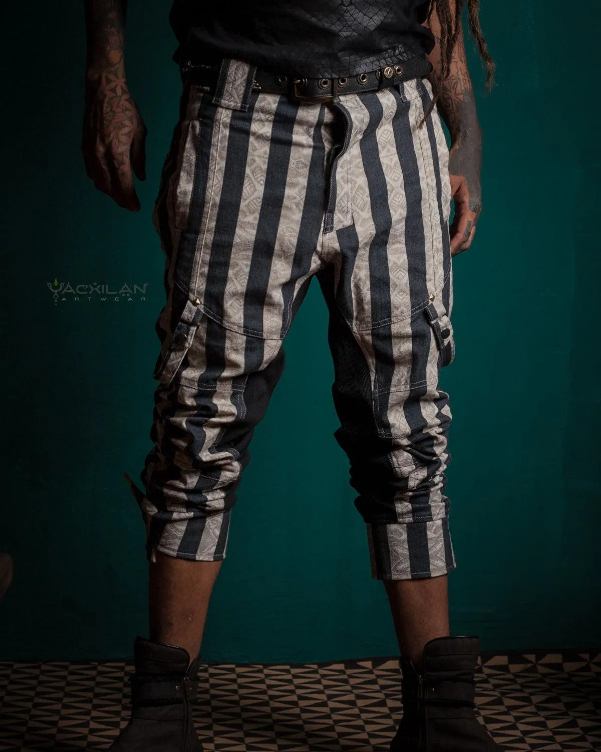 Pants Men Pirate / Thick Linen Printed - CIRKUS FREAK