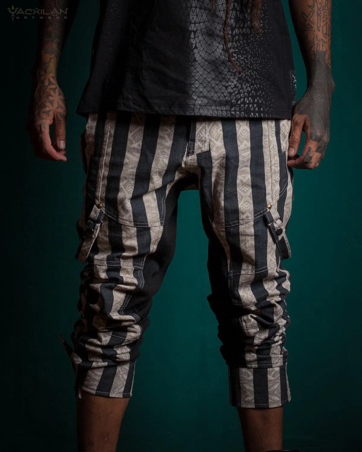 Pants Men Pirate / Thick Linen Printed - CIRKUS FREAK