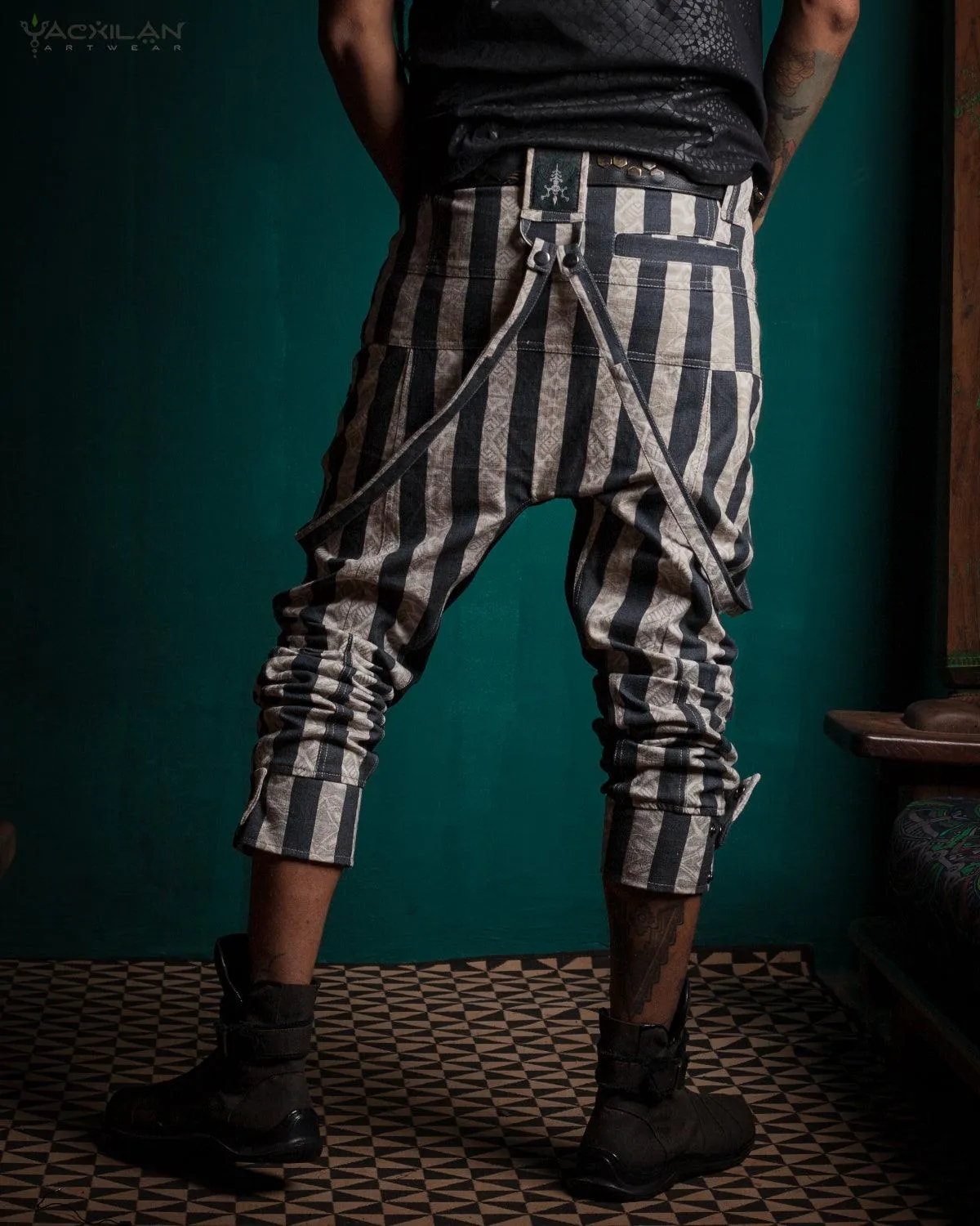 Pants Men Pirate / Thick Linen Printed - CIRKUS FREAK