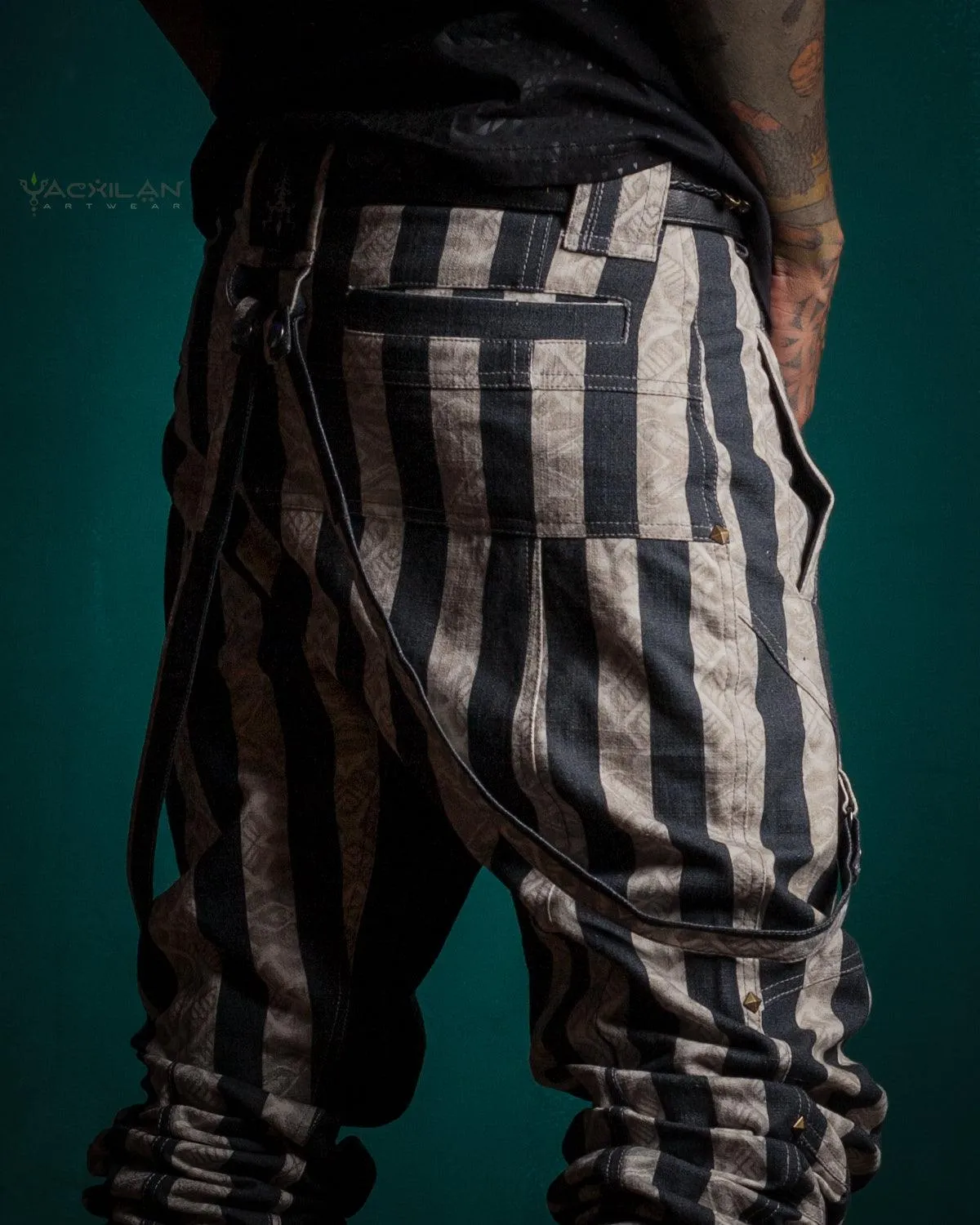 Pants Men Pirate / Thick Linen Printed - CIRKUS FREAK
