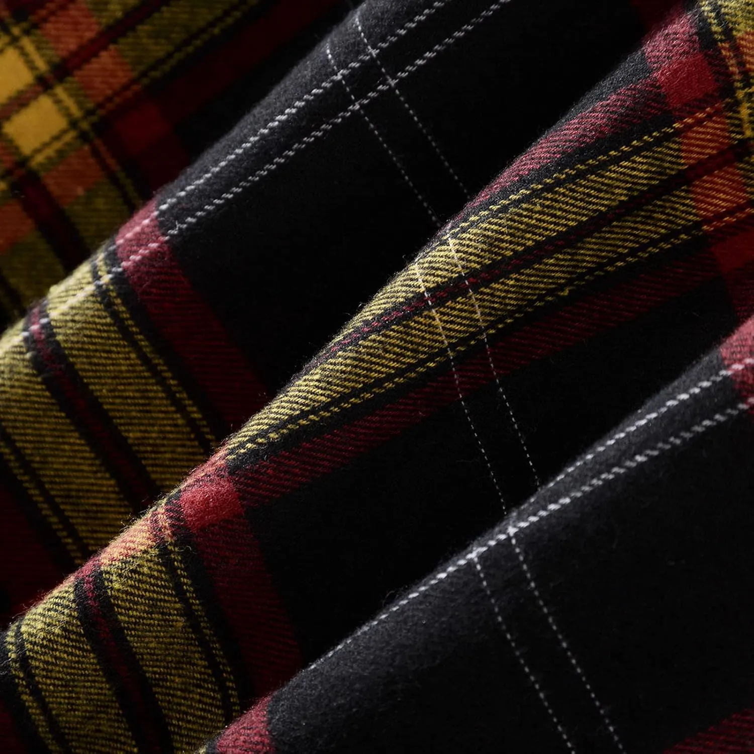 Plaid Hoodies Jackets for Men Lightweight Casual Long Sleeve Fleece Lined Casual Plaid Jacket Color Block Stitching