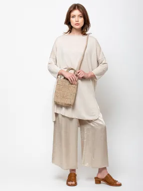 Raffia Woven Bag - Mastic