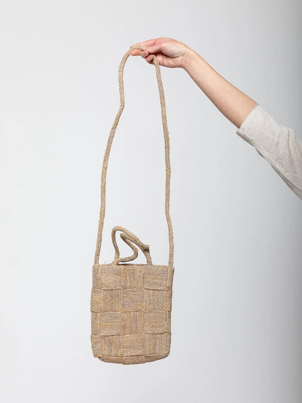 Raffia Woven Bag - Mastic