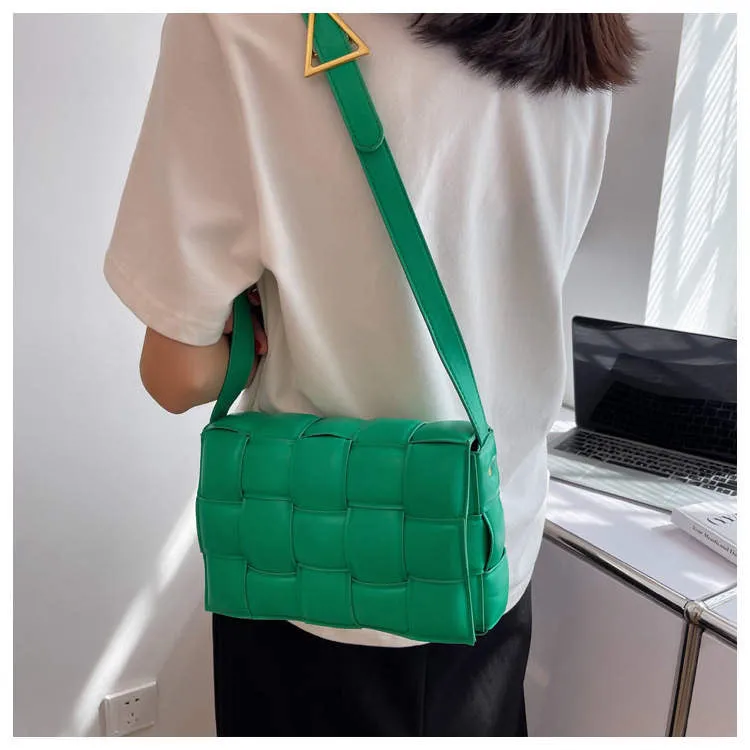 Vegan Leather Woven Crossbody - Assorted Colors