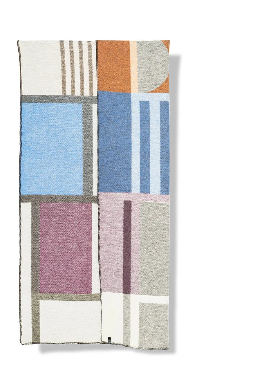 Wool Blanket "Art Deco" by Céline Cornu