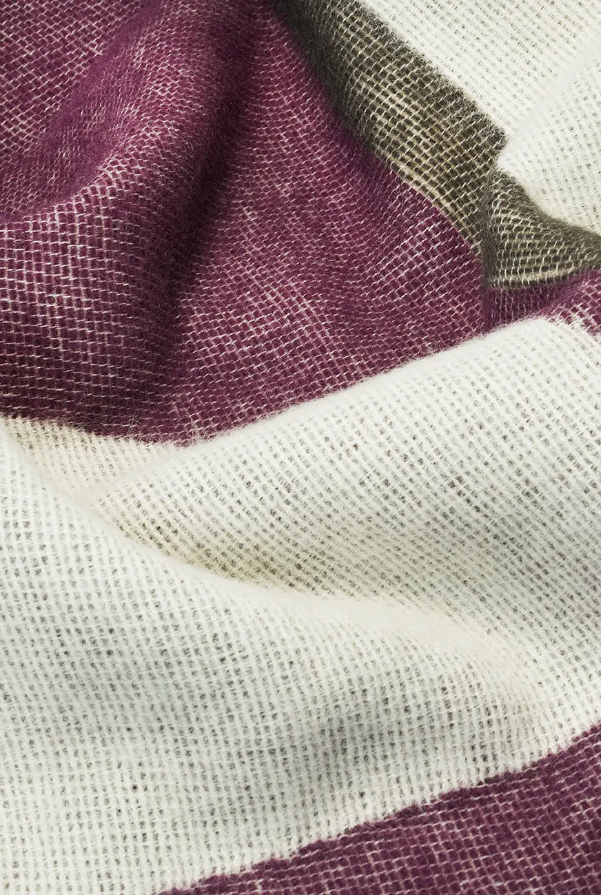 Wool Blanket "Art Deco" by Céline Cornu