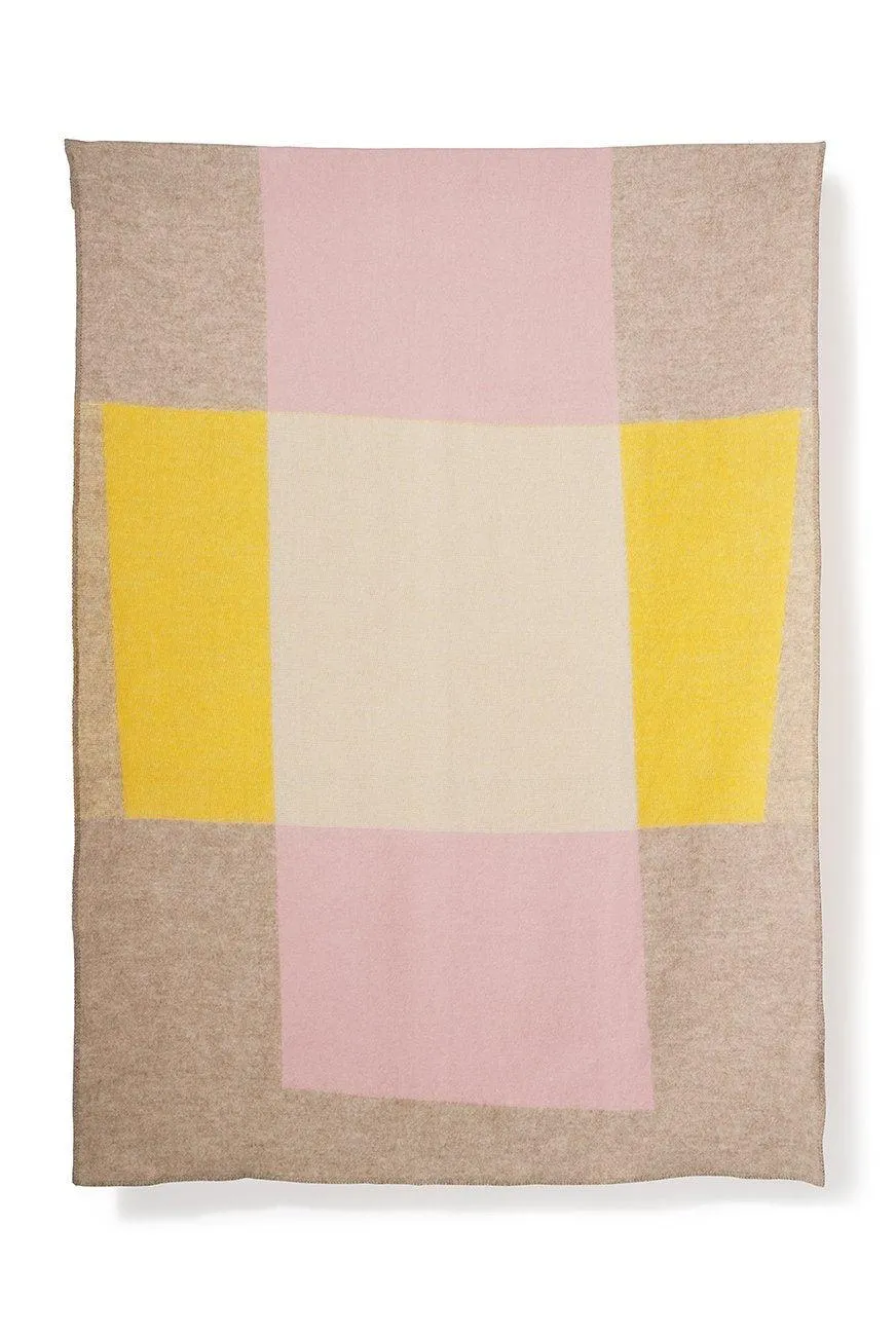 Wool Blanket "Bauhaused 3" by Michele Rondelli