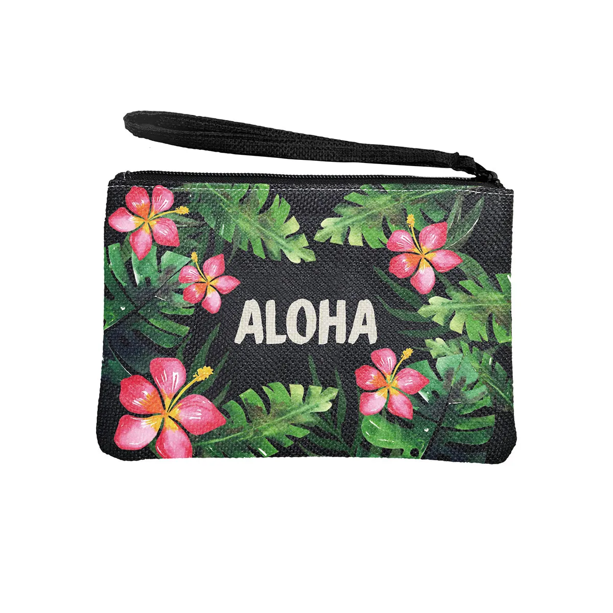 WOVEN POUCH - ALOHA HIBISCUS